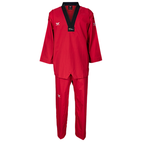 Tusah Red Terra Uniform Dobok Sparring Taekwondo